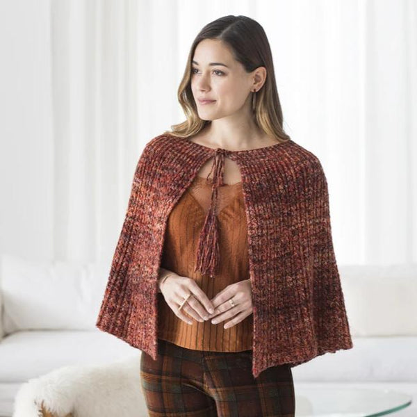 Cable Poncho Knitting Pattern Lillian, Knitted Capes