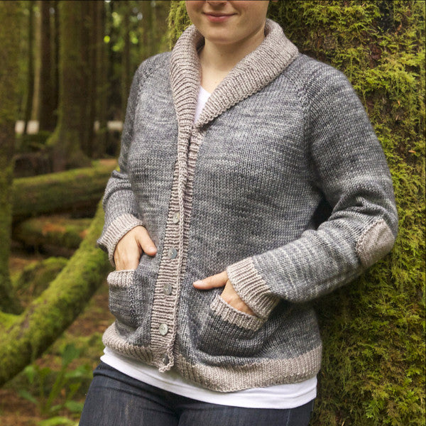Quince 100% Organic Cotton Shawl-Collar Cardigan Sweater