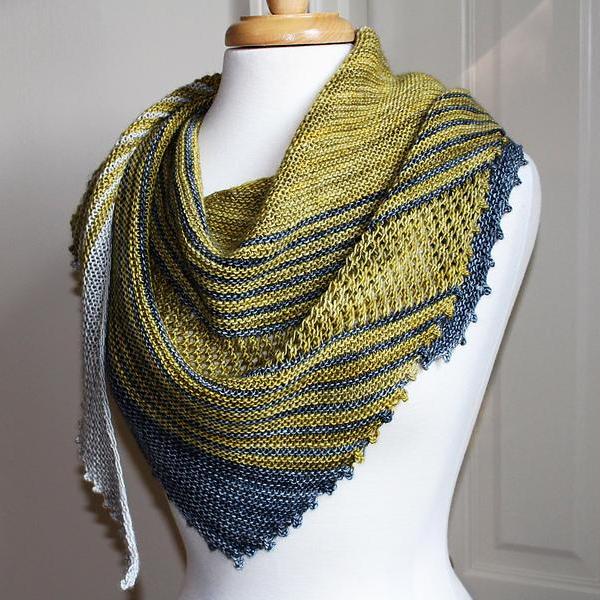 Yarn and Colors Slouchy Stripes Shawl Crochet Kit 