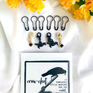 Firefly Notes - "Crow-Chet" Stitch Marker Pack