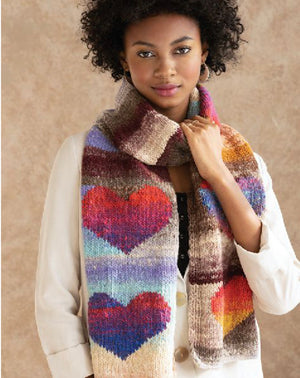 Love Noro Heart Scarf by Eisaku Noro Design Team