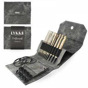 Lykke - Driftwood 6" Tunisian Crochet Hook Set Sizes E-P PRE-ORDER