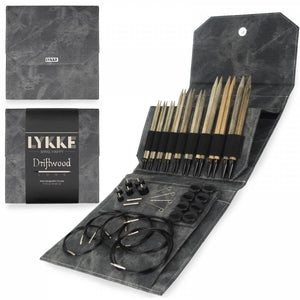 LYKKE - Driftwood Long 5.5-7.5" Interchangeable Needle Set (US 7-17) PRE-ORDER