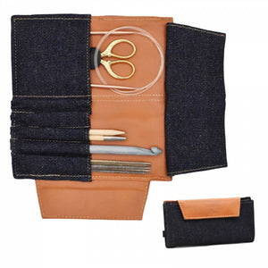 Lykke - Large Weekender Bifold Case in Denim