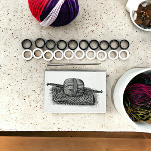 Firefly Notes - Make It a Knit Kit with magnet, stitch markers & needle