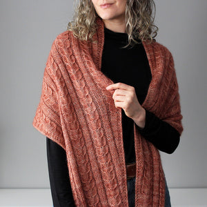 Old Rose Wrap by Lisa Hannes