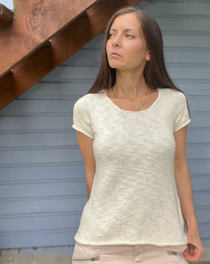 Perfect Summer Tee with Cap Sleeves by SweaterFreak