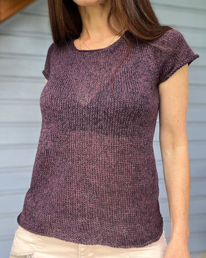 Perfect Summer Tee with Cap Sleeves by SweaterFreak