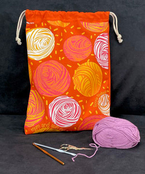 Bonnie Bishoff - Ball of Yarn Drawstring Bag