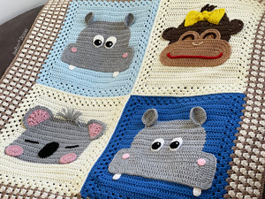 Crochet Animal Blankets & Blocks by Ira Rott