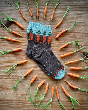 Joyful Colorwork Socks by Charlotte Stone