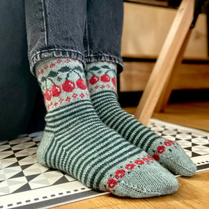 Charming Colorwork Socks by Charlotte Stone