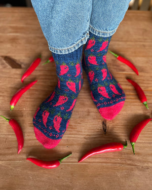 Charming Colorwork Socks by Charlotte Stone