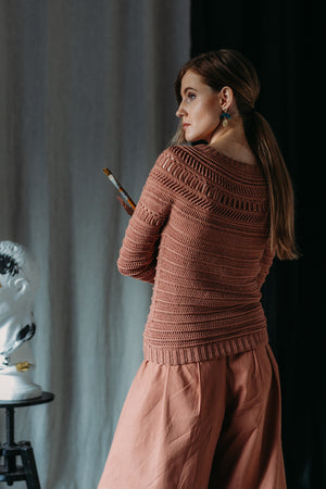 Crochet Sweaters with a Textured Twist by Linda Skuja