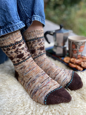 Charming Colorwork Socks by Charlotte Stone