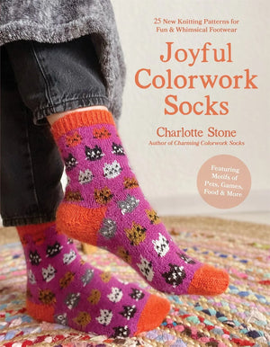 Joyful Colorwork Socks by Charlotte Stone