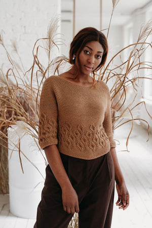 Crochet Sweaters with a Textured Twist by Linda Skuja