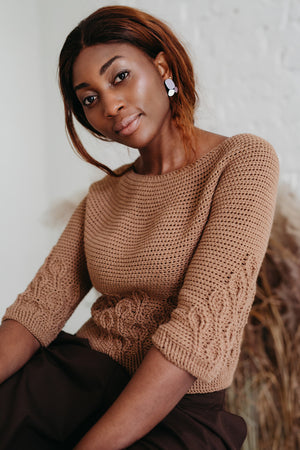 Crochet Sweaters with a Textured Twist by Linda Skuja