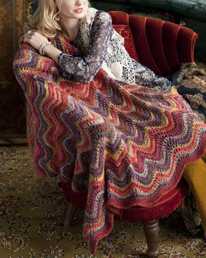 Timeless Noro Knit Blankets: 25 Colorful & Cozy Throws