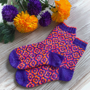 Charming Colorwork Socks by Charlotte Stone