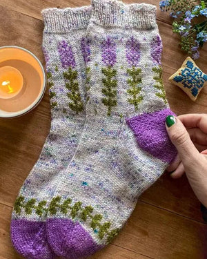 Charming Colorwork Socks by Charlotte Stone