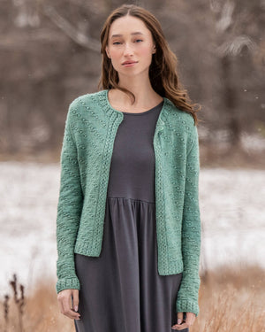 Ocean Bloom Cardigan by Blue Sky Fibers