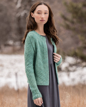 Ocean Bloom Cardigan by Blue Sky Fibers