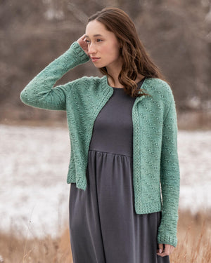 Ocean Bloom Cardigan by Blue Sky Fibers