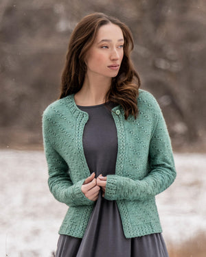 Ocean Bloom Cardigan by Blue Sky Fibers