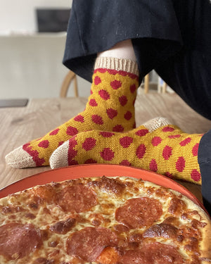 Joyful Colorwork Socks by Charlotte Stone