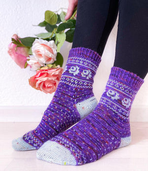 Charming Colorwork Socks by Charlotte Stone