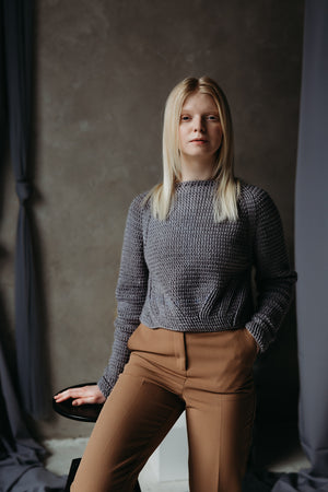 Crochet Sweaters with a Textured Twist by Linda Skuja