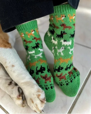 Joyful Colorwork Socks by Charlotte Stone