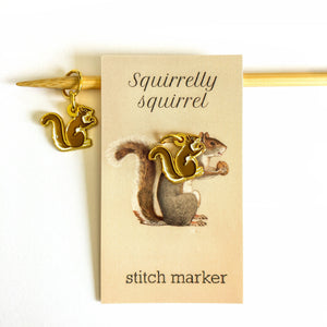 Firefly Notes - Squirrel Stitch Marker