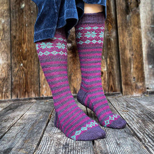 Charming Colorwork Socks by Charlotte Stone