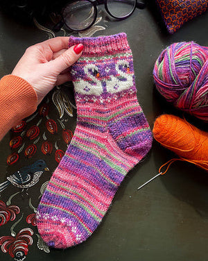 Charming Colorwork Socks by Charlotte Stone