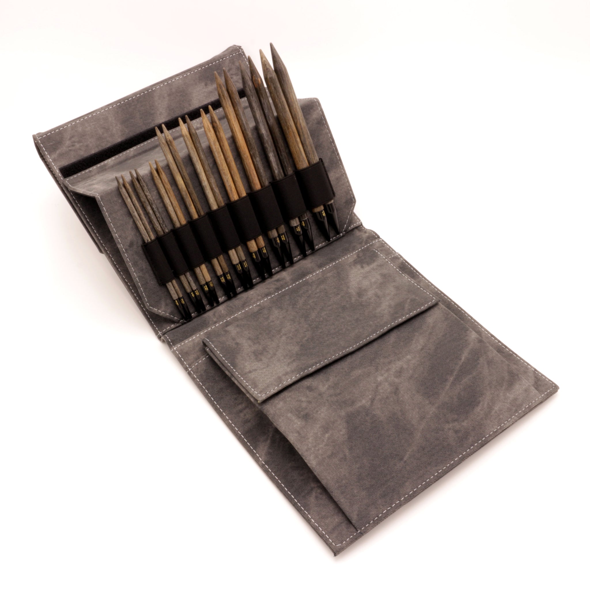 Lykke Driftwood Interchangeable Needle Set 3.5 inch Tips Black Faux Leather