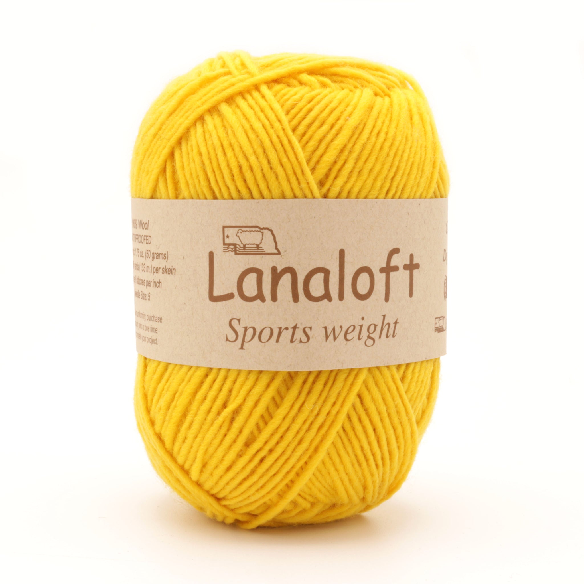 Lanaloft Sport Weight Yarn | 145 Yards | 100% Wool Lavender Cloud - 2LL59P