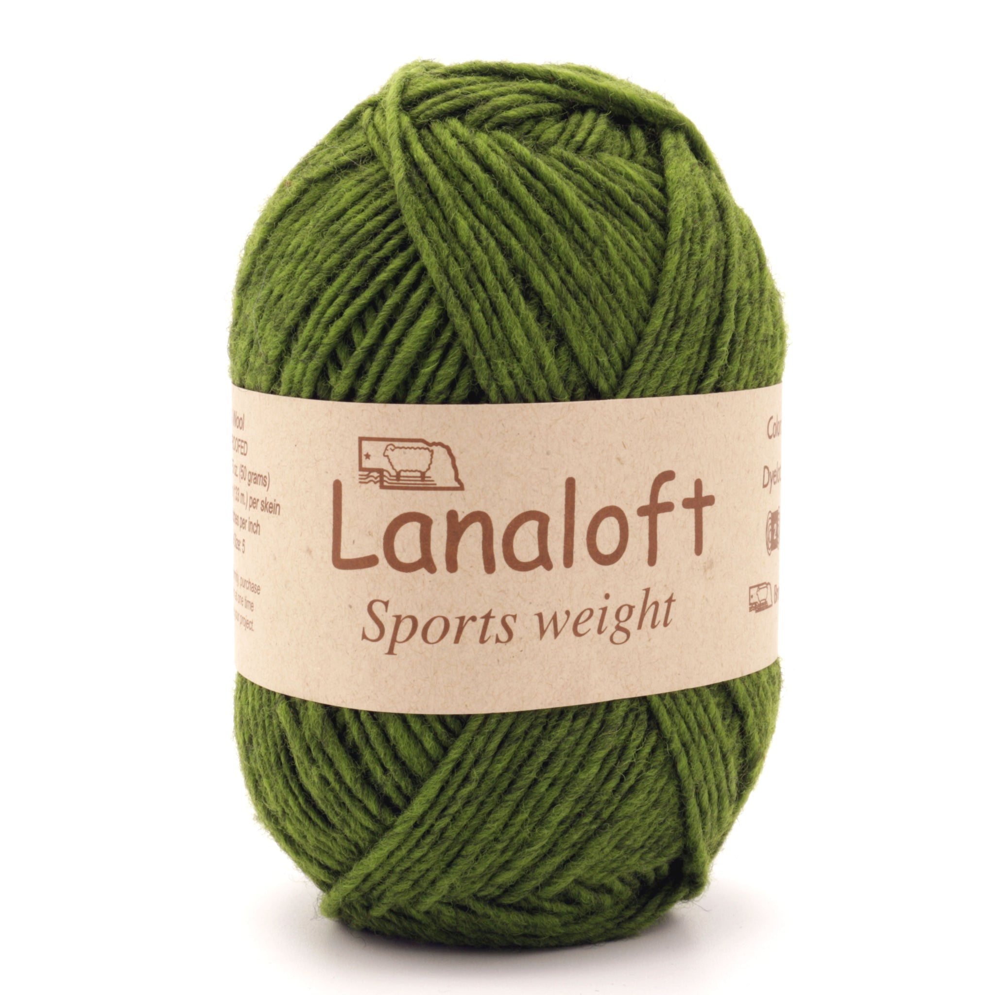 Brown Sheep Lanaloft Sport LB Cone - Fiber to Yarn
